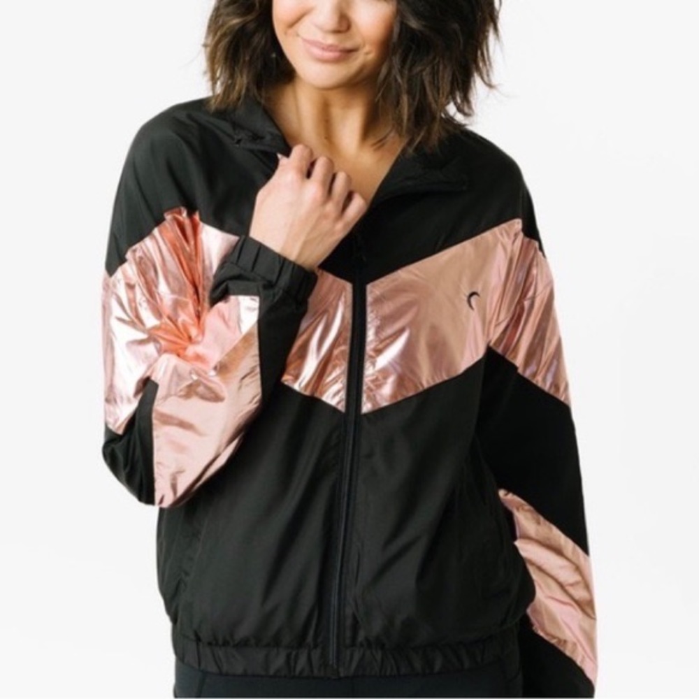 Zyia Pink Shine Block Jacket Size Small